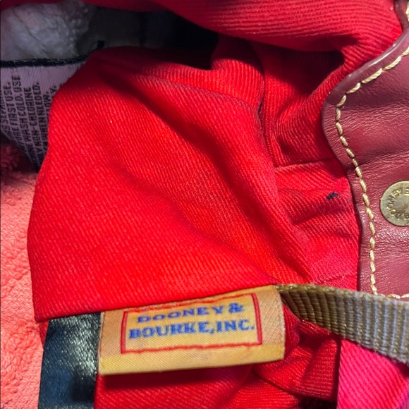 Dooney & Bourke Pebble Leather Tassel Shoulder Bag β Burgundy π·πβ¨ - Picture 7 of 8